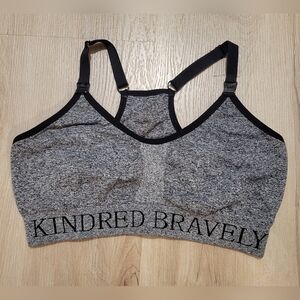 Kindred Bravely Sublime Nursing Sports Bra, Gray, Unpadded